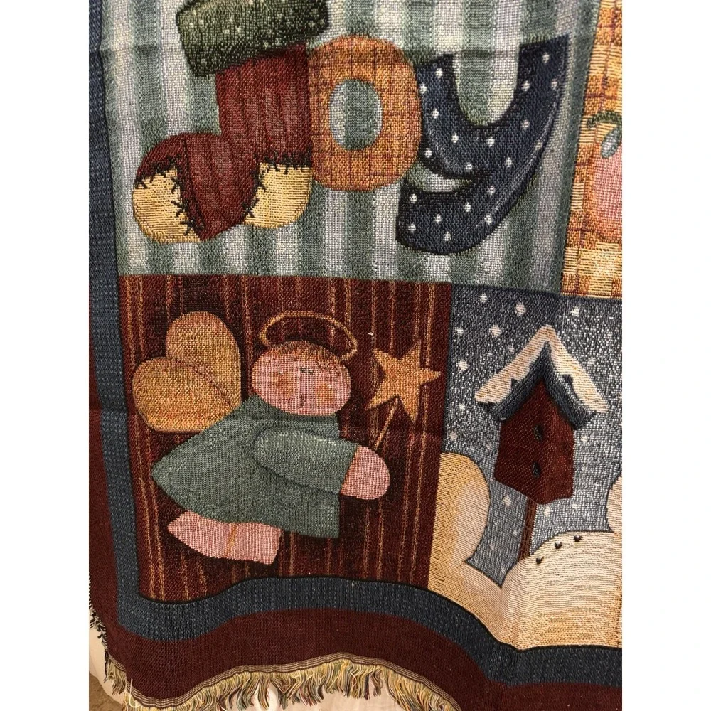 Christmas Tapestry Throw Blanket May All Your Christmas Dreams Come True Santa‎